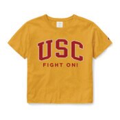 USC Trojans Women's League Fight On Clothesline Crop T-Shirt